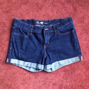 Old Navy Cuffed Midi Length Jean Shorts